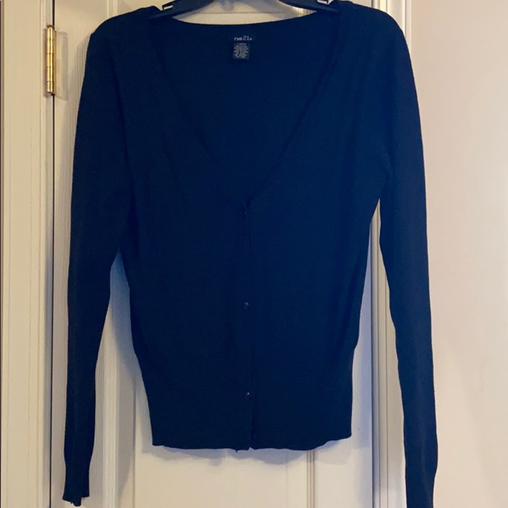 Rue21 Black Cardigan Sweater